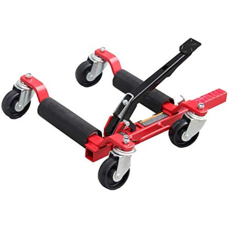 VOLTZ 9" Hydraulic Wheel Dolly 1500 lbs Car Skates Vehicle Positioning Hydraulic Tire Jack car Rv Trailer Jack/Dolly Ratcheting Foot Pedal