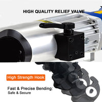VOLTZ RB-28 Hydraulic Rebar Benders & Straightener 220V, 16-28 MM Hand Hold Portable Rebar Bender, Bar Bending Machine for Rebar, Steel Bar, Steel Rod