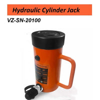 VOLTZ VZ-SN-20100 Hydraulic Lifting Jack with CP-700 Hydraulic Pump Single Acting Lock Nut lifting Stroke 100MM Lift Cylinder Jack Solid 20TON (4inch)