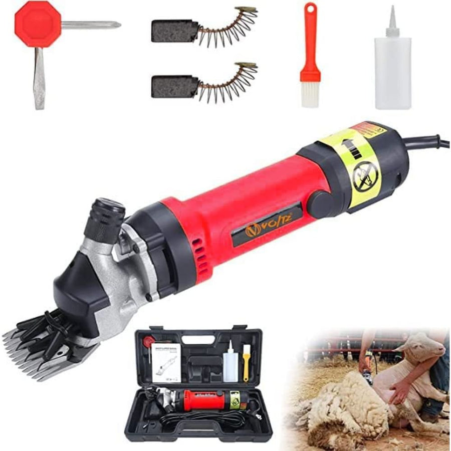 VOLTZ Sheep Clipper 13 Straight Teeth 690W 2400 RPM Electric Professional Heavy Duty Animal Clippers Grooming Clippers for Shaving Thick Hair in Sheep, Goats and Pet Livestock