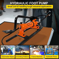 VOLTZ VZ-FP-180 Hydraulic Foot Pump Manual Operated Oil Capacity 3000-3500cc Single Acting Industrial Foot Pump Tool