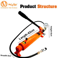 VOLTZ Hydraulic Hand Pump CP-700 AB High Pressure Portable Manual Hydraulic Pump Hydraulic Lifting Cylinder Jack Pump