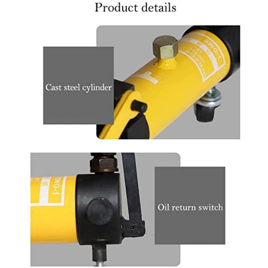VOLTZ VZ-HPB-1 Pipe Benders 10 ton Manual Hydraulic Pipe Bender upto 34mm External diameter of die Manual Pipe Bending Machine Mechanical Pipe Bender Tube Bender Tube Bending Machine (External diameter 13-34mm)