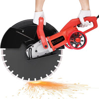 VOLTZ VZ-K4108 3200W/220V Electric Wall Chaser Concrete Saw 16" Concrete Cutter Corded Electric with 163mm Saw Blade with Water Pump Electric Wall Chaser