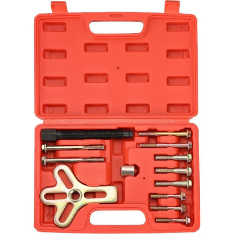 VOLTZ DN-D1007 Harmonic Balancer Steering Wheel Puller Kit | 13PCS Flywheel Puller, Crankshaft Pulley Puller, Crankshaft Pulley Removal, Steering Wheel Pulling Set