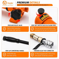 VOLTZ VBC-200 Hydraulic Copper Busbar Cutter Bus Bar Aluminum cutting Tool Sets for 12mm Max of Sheet with CP-700 Manual Hydraulic Pump(35Ton)