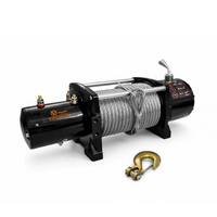 VOLTZ EWS-20000U 24v Electric winch with steel rope (9090kgs) single line, battery-operated Remote control winch Cable (11.5M/26mm) alloy steel