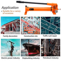 VOLTZ  RSC 5050700 Hydraulic cylinders 50T 2Inch Stroke Hydraulic Cylinder Jack Solid With Hand pump Single Acting Hydraulic Ram Cylinder 50mm Hydraulic Lifting Cylinders (50T 2Inch)