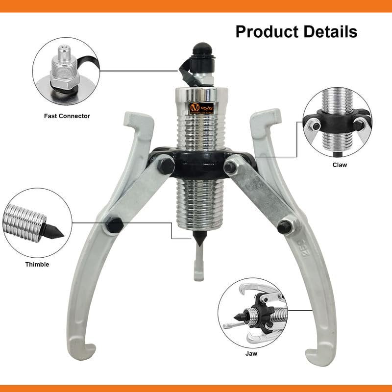 VOLTZ VZ-VHP-50T Split Hydraulic Pullers + CP 700 Hydraulic Pump Gear Puller Bearing Wheel Pulling Pumps Oil Tube Drawing Machine