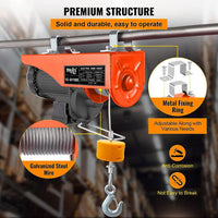 VOLTZ VZ-EH 1500 X 20mtr Mini Electric Hoist for Small Job Works and Domestic Use Single Phase, 1500 kg (Multicolour, PA 1500)