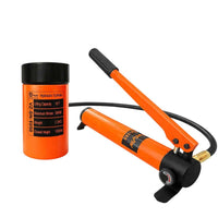 VOLTZ VZ-SN-1050 Hydraulic Lifting Jack with CP-180 Hydraulic Pump Single Acting Lock Nut lifting Stroke 50MM Lift Cylinder Jack Solid 10TON (2inch)