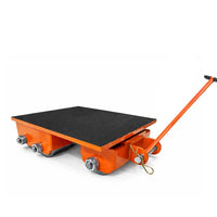VOLTZ 12 TON CARGO TROLLEY WITH HANDLE 180 Degree Rotation Heavy Duty Industrial Machinery Mover Lifter Steel Skate Roller