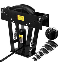 VOLTZ 16 Ton Hydraulic Pipe Bender | 16 Ton Manual + 8 Dies upto 3" Tubing Heavy Duty Exhaust Tube Bending