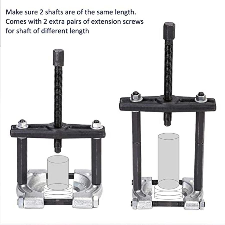 VOLTZ DN-D1013 14 Pcs Bearing Puller Capacity Separator Wheel Hub Axle Puller Pinion Removal Splitter Tool Kit 14PCS…