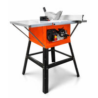 VOLTZ WTS-250B Wood Table 1800W Speed 4500 RPM Portable Steel body Structure Table Saw With Metal Stand & Sliding Miter Gauge, Corded Electric table saw