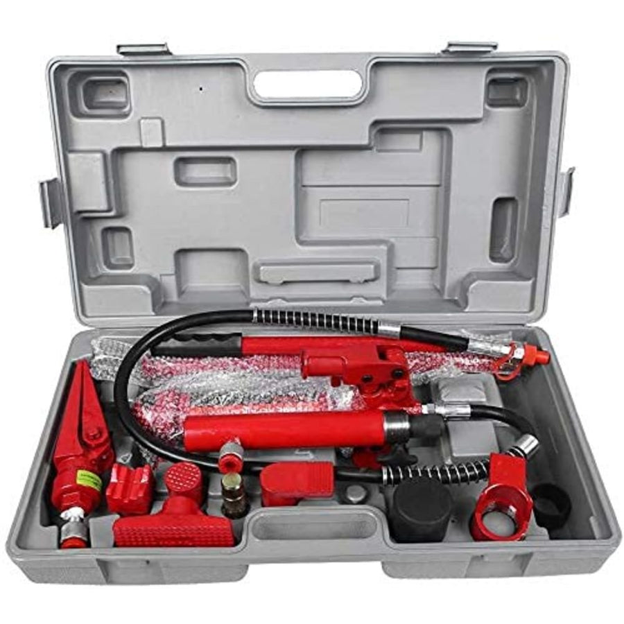 VOLTZ 4 Ton Porta Power Hydraulic Jack Kit | Heavy-Duty Auto Body Repair Tool with 2M Hose, Lift Ram & Storage Case