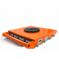 VOLTZ  24 Ton Steel wheel Cargo trolley | 360° Rotation Machine Dolly Skate | 16 Steel Roller Cargo Trolley (48,000 lbs Capacity)