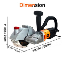 VOLTZ BWC-156 Brushless Wall chaser machine 6500W with 5 Blade groove cutting machine slotting electric wall chaser 220V, 6300 RPM marble concrete cutter Machine