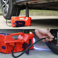 VOLTZ TY155HJS Alloy Steel Touch Screen 2.0 Upgraded 5 Ton 12V Electric Car Jack with Built-in Inflator Pump & Electric Wrench | Portable Emergency Roadside Repair Kit