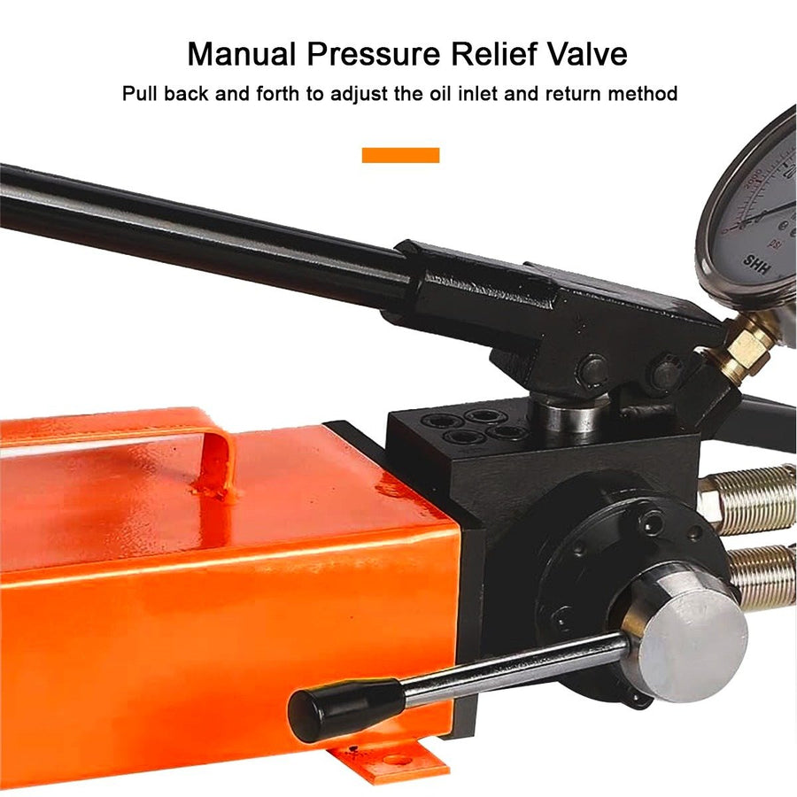 VOLTZ VZ-RSC-50300 Hydraulic Lifting Jack with CP-800S Hydraulic Pump Single Acting Ram 300mm Lifting Hydraulic Cylinder Jack Solid with Hand Pump 50TON
