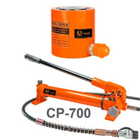VOLTZ RSC-3050700 Hydraulic Lifting Jack with CP-700 Hand Pump Stroke Single Acting Ram 50mm Lifting Hydraulic Cylinder Jack Solid with Hand Pump (30T, 2 Inch)
