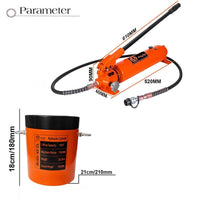 VOLTZ VZ-SN-100100 Hydraulic Lifting Jack with CP-700A Hydraulic Pump Single Acting Lock Nut lifting Stroke 100MM Lift Cylinder Jack Solid 100TON (4inch)