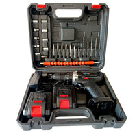 VOLTZ Cordless Electric Tool Kit 21V Cordless Drill Driver, Electric Screwdriver with 2pcs Battry & Carry Case with 23 Piece DIY Accessory Kit