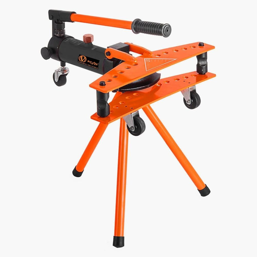 VOLTZ VZ-HPB-3A Pipe Bender With Tripod 18 ton Tripod type Manual Hydraulic Pipe Bender upto 89mm Manual Mechanical Pipe Bending Machine (External diameter 22-89 mm)