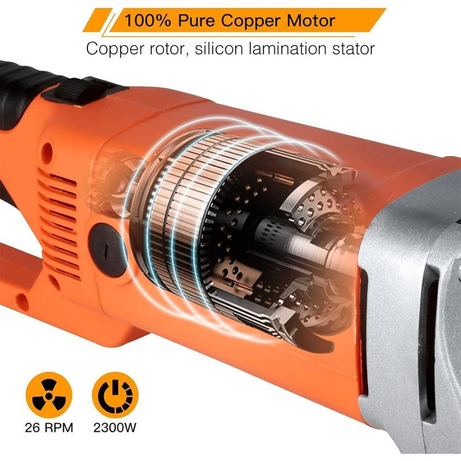 VOLTZ VZ-PMT-2300 Electric Pipe Threader, Upgraded Pipe Threading Machine Uses Pure Copper Motor, Portable Handheld NPT Threader Kit with 6 HSS Dies 1/2"-2"