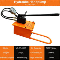 VOLTZ VZ-RSC-100300 Hydraulic Lifting Jack with CP-150s Hydraulic Pump Double Acting Ram 300mm Lifting Hydraulic Cylinder Jack Solid with Hand Pump 100 TON