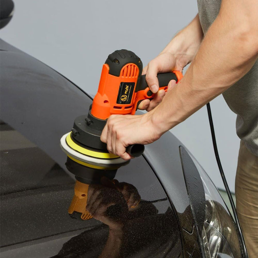 VOLTZ VZ-CP850 Electric car Polisher 850W 125MM Car Polisher machine Veriable Speed Control No Load Speed 0-4500RPM Vertical Polisher for Car, Bike, Furniture and Home Use