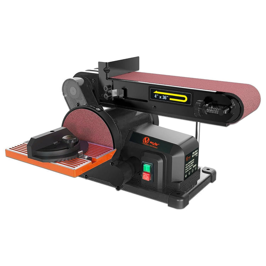 VOLTZ VZ-DS-500 Electric Belt Grinder Sander 6 Inch Electric Belt & Disc Sander 500W Grinder Polisher 2980 RPM Speed Metal Bench Sanding Machine Workshop Sanding Grinding Machine