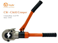 VOLTZ VZ-CW1632 Hydraulic Crimper Range 16mm to 32mm 8 Tons Stroke Hydraulic Crimping Tool suitable for crimping PPR, PEX, PB, PE, PAP pipes and multi-layer pipes