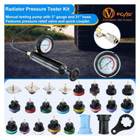 VOLTZ VZ-DN-G1029 28-Piece Universal Radiator Pressure Tester Kit with Vacuum Purge & Coolant Refill