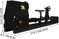 VOLTZ  MCS-1000/1 Wood Lathe Machine 4 Speeds 890/1260/1760/2600 RPM 400W Wood Lathe Machine for High Speed Sanding and Polishing of Finished Work (14 x 40 Inch)