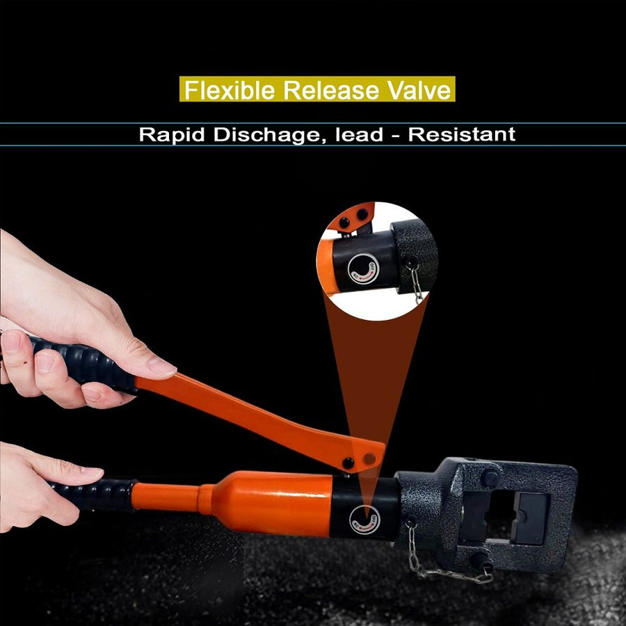 VOLTZ VZ-HC-500 10-500mm CU Hydraulic Crimping Tool, 22Ton Crimping Pressure Crimper for Copper and Aluminium Lugs Terminal New Manual Hydraulic Wire Rope Crimper