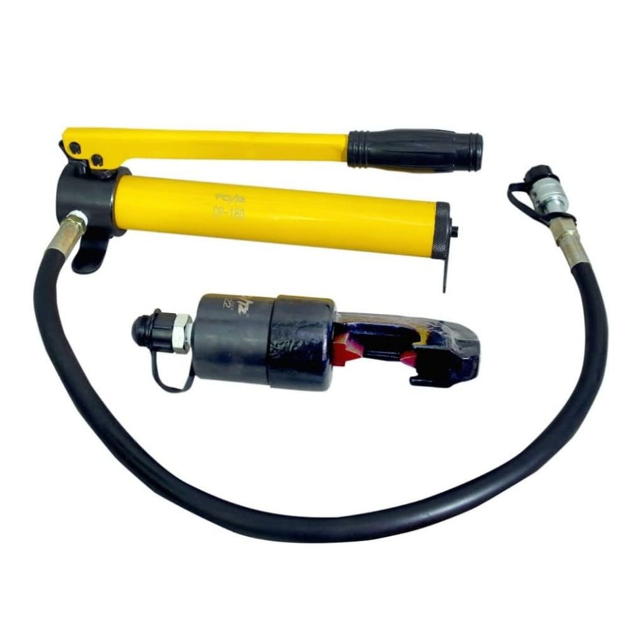 VOLTZ SC-22 Head + Cp-180 Hydraulic Rebar Cutter Manual Hydraulic Rebar Cutter 12T Steel Rebar Cutting Tool Hand Rebar Cutting Machine for Cutting Steel Bar Range ?4-22mm with Two Cutter Heads