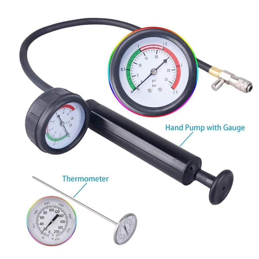 VOLTZ VZ-8002 18-Piece Radiator Pressure Tester Kit – Universal Cooling System Diagnostic Tool