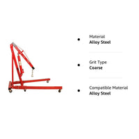 VOLTZ Engine hoist 2 Ton Folding Hydraulic Cherry Picker Shop Crane Lift