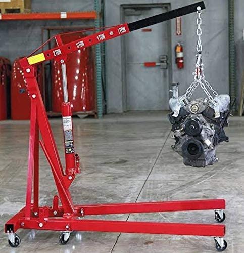 VOLTZ Engine hoist 2 Ton Folding Hydraulic Cherry Picker Shop Crane Lift
