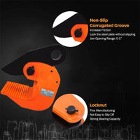 VOLTZ VZ-HH-2 Ton 4400 lbs Horizontal Plate Lifting Clamp Jaw Opening 0-40mm Sheet Metal Lifting Clamp with Flexible Ring Metal Steel Plate Lifting hooks Lifters Heavy Duty