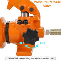 VOLTZ VZ-RCH-6050 Hydra Hole Cylinder Jack with CP 700A Hydraulic Pump Single Actinulic Hollowg Ram 50mm Lifting Hydraulic Cylinder Jack Solid with Hand Pump 60 TON (2inch)