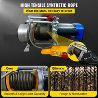 VOLTZ CD-K1-1000KG 30Mtr Material Lifting Electric Winch Heavy Duty Winch with 8mm wire rope Industrial Use Remote Control Electric Winch (500-1000kg)