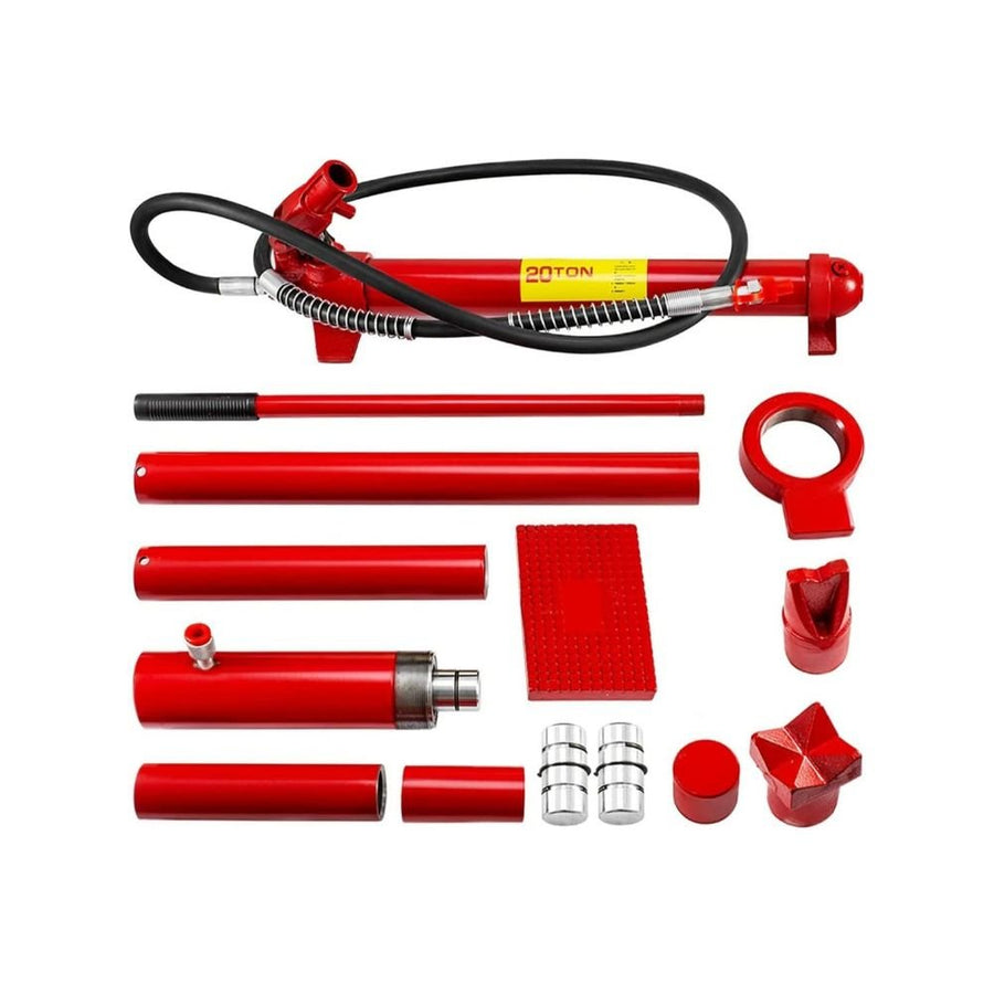 VOLTZ 20 Ton Porta Power Hydraulic Jack Kit – Heavy-Duty Body Repair & Lifting Tool Set