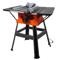 VOLTZ VZ-WTS254 Electric Wood Table Saw 2400W Speed 5300RPM Portable Steel Body With Metal Stand & Sliding Miter Gauge Blade 254mm, 60T Table Saw
