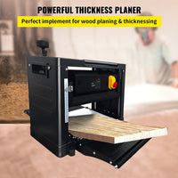 VOLTZ VZ-TP-2000 Benchtop Planer 13" Thickness 2000W, 8000RPM Woodworking Planer 6m/min Speed Extended Infeeding Table Iron Stand Dust Exhaust