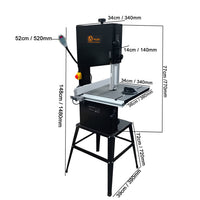 VOLTZ VZ-BS-250 10 In. 370W Benchtop Band Saw for Woodworking Machine Black (BS-10) Band saw