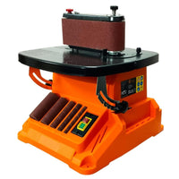 VOLTZ VZ-BOSS200A 500W Oscillating Spindle & Belt Sander with sanding Sleeves 45 Degree Rotatable Bench