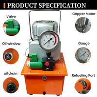 VOLTZ CH-70 +0.75kw Hydraulic Compressor Hydraulic Hole Punching Tool 35T Hole Digger Force Puncher Smooth Hole Puncher for Iron Plate Copper Bar Aluminum Stainless Steel