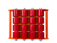 VOLTZ VZ-CRD-24 ton (52800lb) Cargo Trolley Heavy Duty Machine Dolly Skate Roller Machinery Mover Cargo Trolley